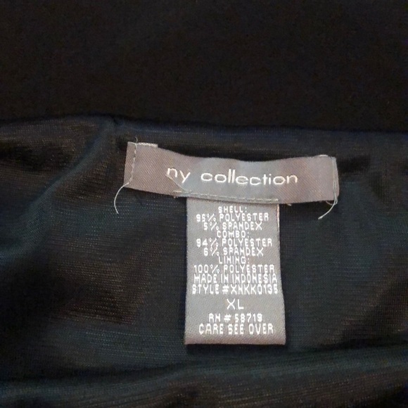 NWT! NY Collection Black Mini Skirt - Picture 4 of 5